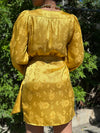 Mustard Satin Dress