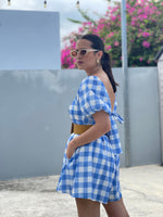 Blue Gingham Romper