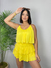 Yellow Ruffles Romper