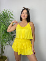 Yellow Ruffles Romper