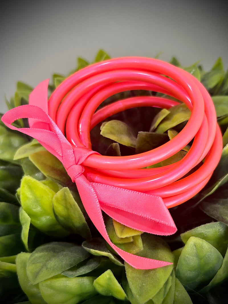 Neon Pink Bangle Bracelet