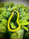 Lime Mesh Chain Bracelet