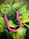 Pink Mesh Chain Bracelet