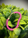 Pink Mesh Chain Bracelet