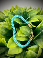 Blue Mesh Chain Bracelet