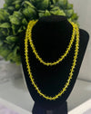 Neon Yellow Strand Necklace