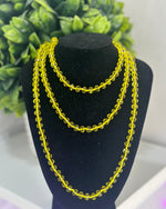 Neon Yellow Strand Necklace