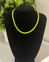 Lime Mesh Chain Necklace