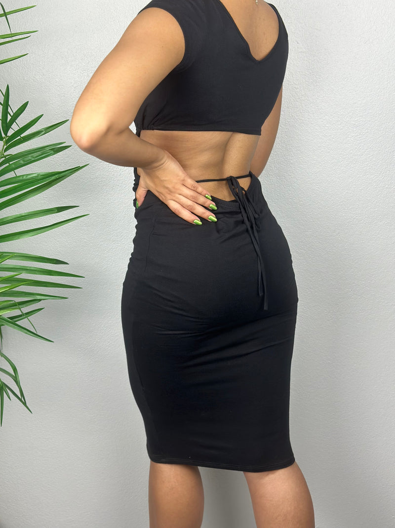 Black Cut Out Dress