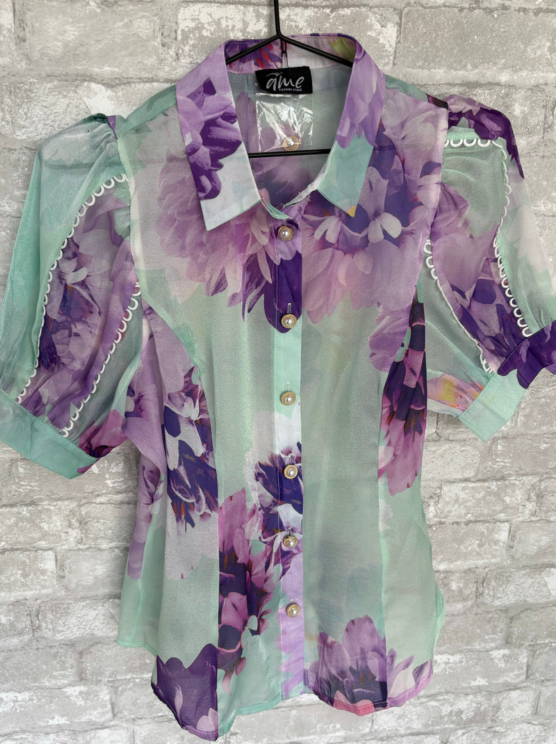Floral Pastels Blouse