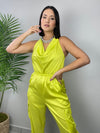 Neon Cargo Jumpsuit