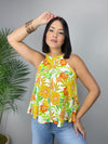 Flowers Halter Top