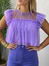 Lavander Tull Top