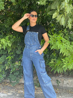 Denim Cargo Overall