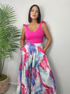 Fuchsia Printed Palazzo