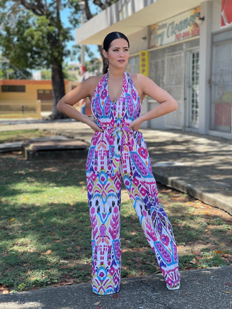 Colorful Halter Jumpsuit