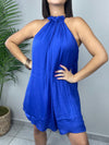 Capri Blue Halter Dress