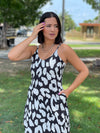 Black And White Maxi Dress