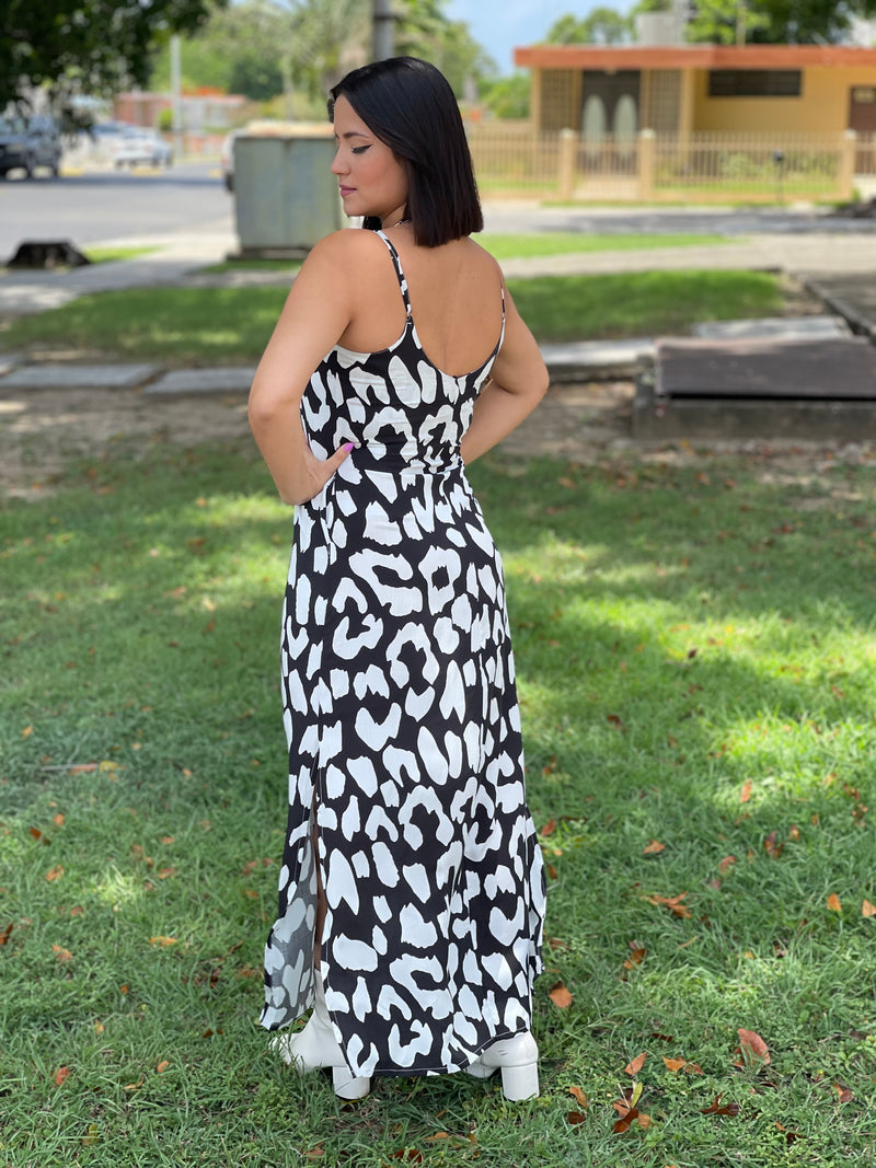 Black And White Maxi Dress