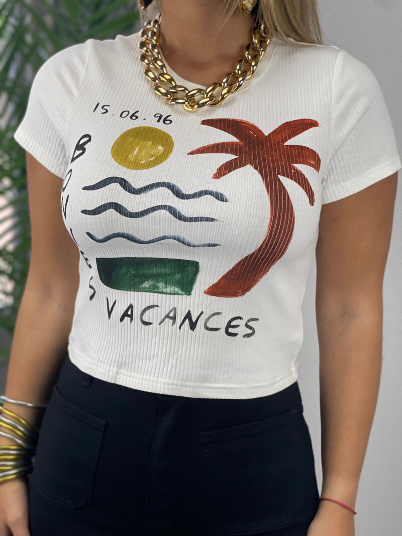 Vacances Crop T-Shirt