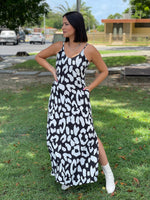 Black And White Maxi Dress