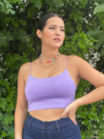 Lilac Basic Crop Top