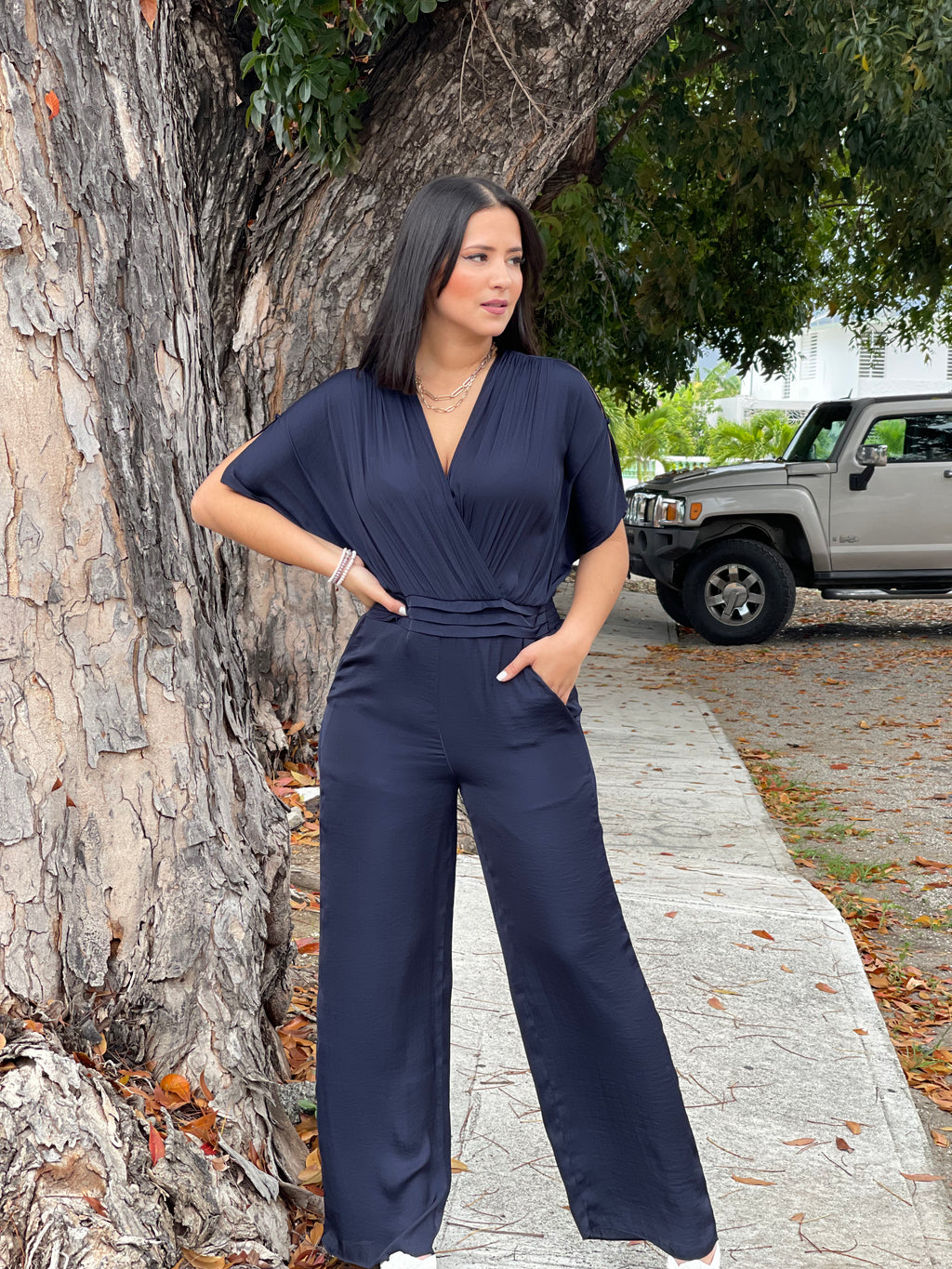 Navy Jumpsuit