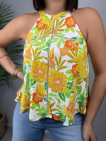 Flowers Halter Top