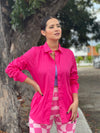 Fuchsia Buttons Blouse