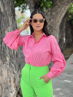 Soft Pink Buttons Blouse