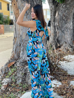 Blue Chiffon Jumpsuit