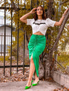 Green Long Skirt