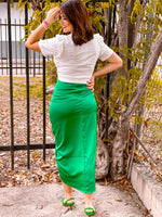 Green Long Skirt