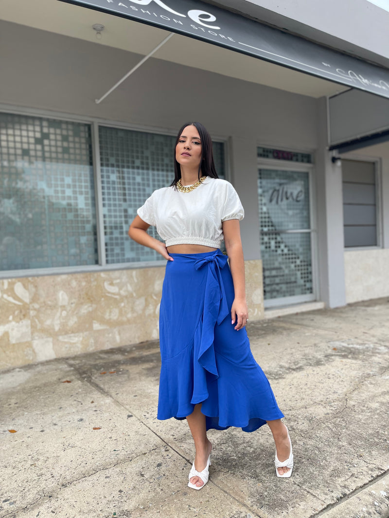 Royal Blue Skirt