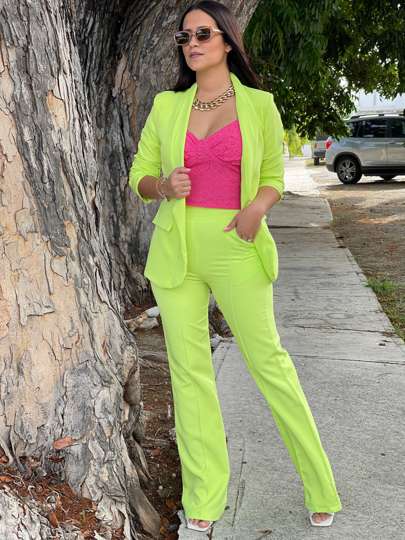 Neon Green Blazer