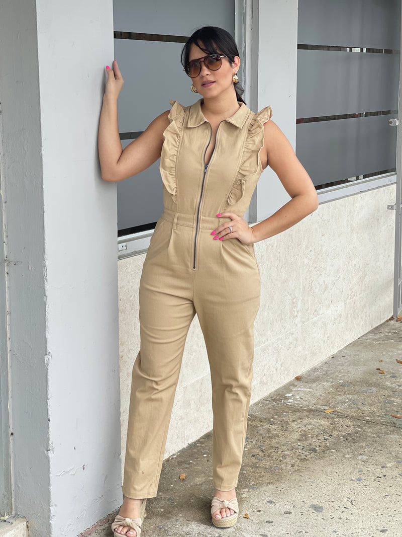 Sand Beige Jumpsuit