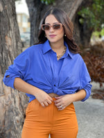 Blue Oversized Shirt