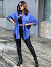 Blue Oversized Shirt