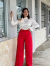 Red Trouser Pant