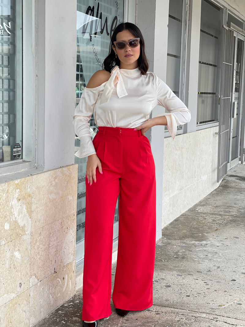 Red Trouser Pant