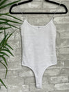 White Scoop Basic Bodysuit