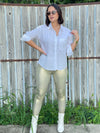 Gold Leather Basic Legging