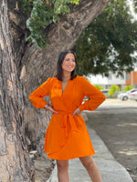 Orange Short Dress