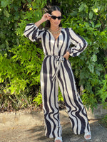 Swirls Long Sleeves Jumpsuit