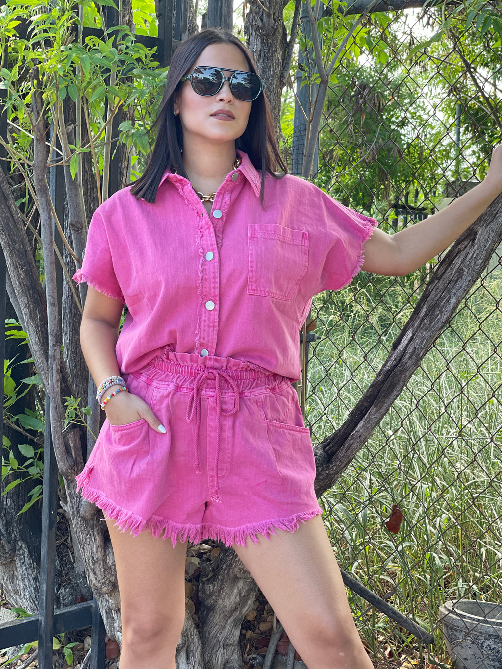 Pink Shirt Denim