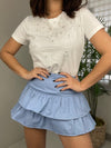 Blue Ruffles Skort