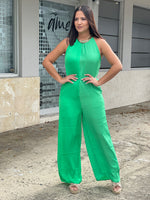 Green Double Tone Jumpsuit