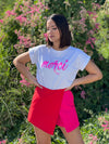 Red & Pink Skort