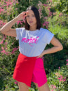 Red & Pink Skort