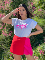 Red & Pink Skort